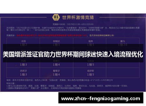 美国增派签证官助力世界杯期间球迷快速入境流程优化