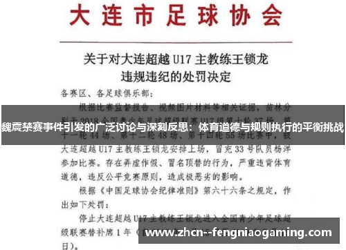 魏震禁赛事件引发的广泛讨论与深刻反思：体育道德与规则执行的平衡挑战